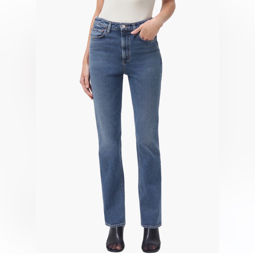 AGOLDE | Women’s Organic Cotton | Valen Vintage High-Rise Slim Bootcut Jeans - Picture 6 of 6